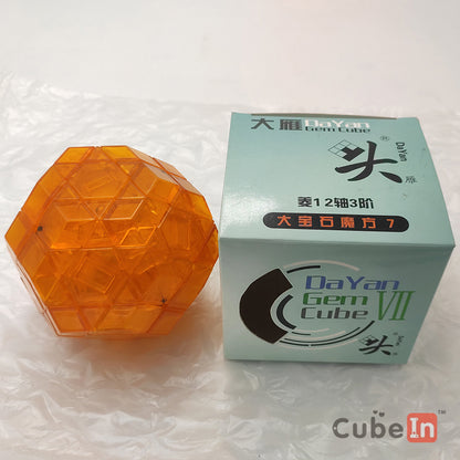 DaYan Gem VII (Gem 7) cube - Ice Orange Limited Edition