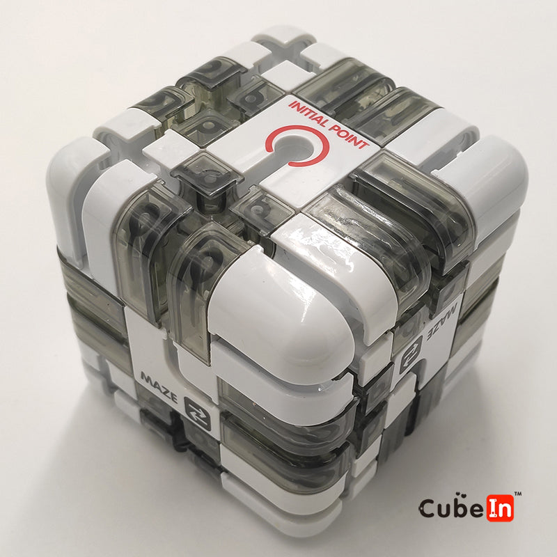 3D Maze 3x3 Cube Rolling Puzzle with Steel Ball