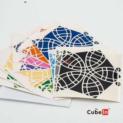 Stickers for 5x5 Helicopter Megaminx